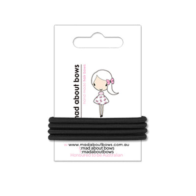 4mm Hair Ties-Mad About Bows