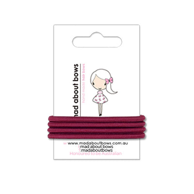 4mm Hair Ties-Mad About Bows