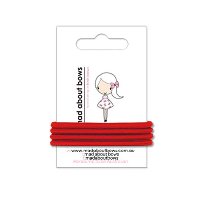4mm Hair Ties-Mad About Bows
