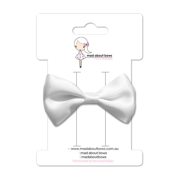 Ava Bow White-Mad About Bows