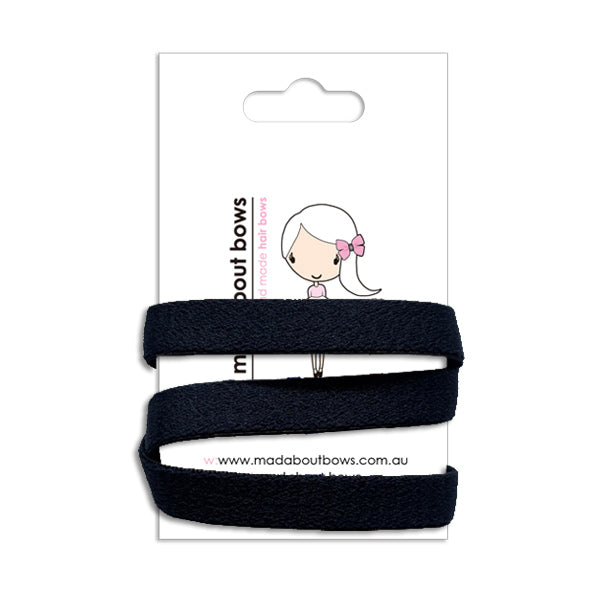 Silicon Headband Navy-Mad About Bows