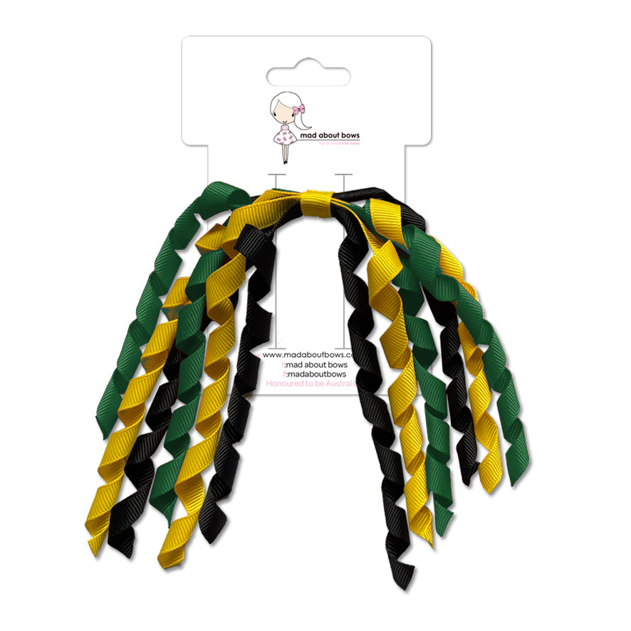 Korker Black & Jade & Yellowgold-Mad About Bows