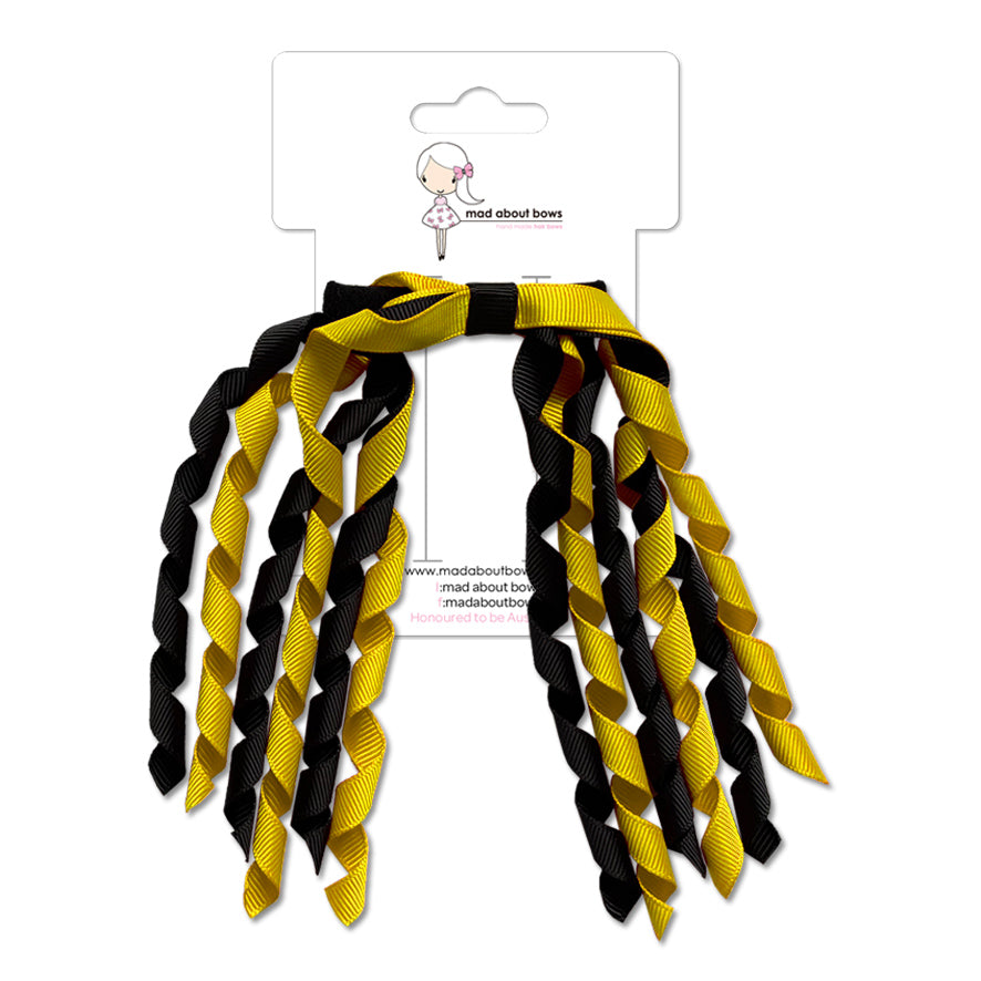 Korker Black & Yellowgold-Mad About Bows