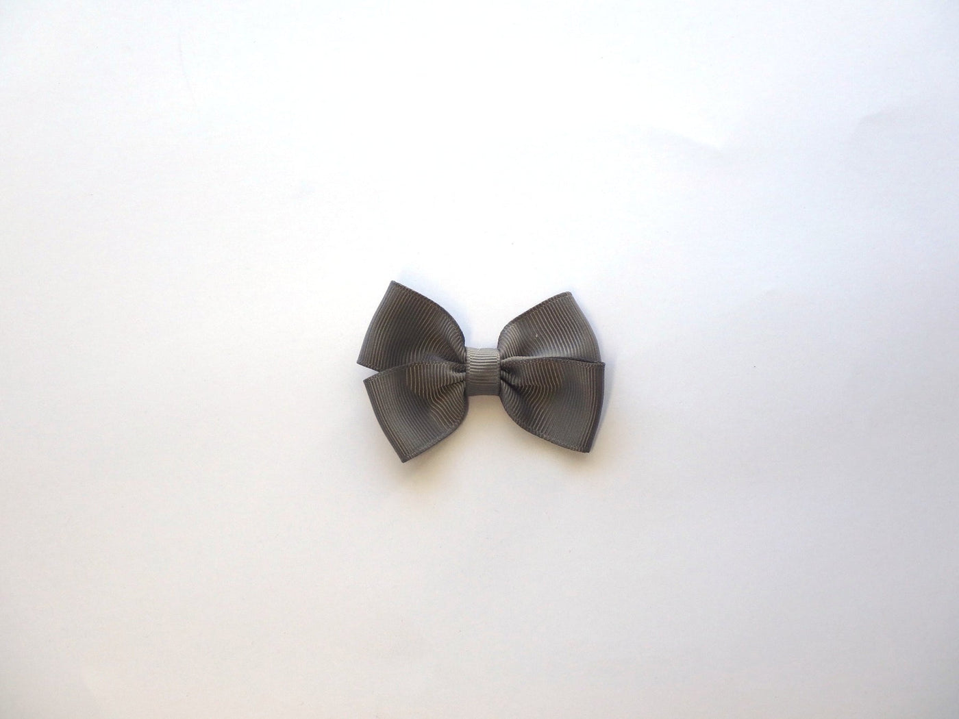Double Bow Charcoal Grey-Mad About Bows