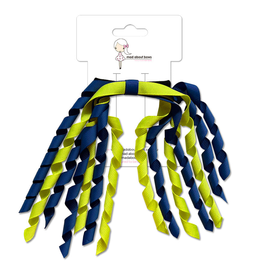 Korker Cobalt & Lemon-Mad About Bows