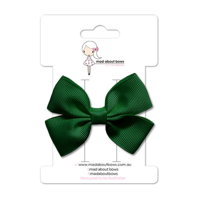 Double Bow Hunter Green-Mad About Bows