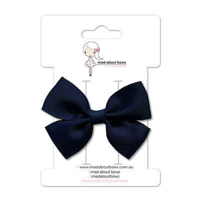 Double Bow Ensign (Dark Navy)-Mad About Bows