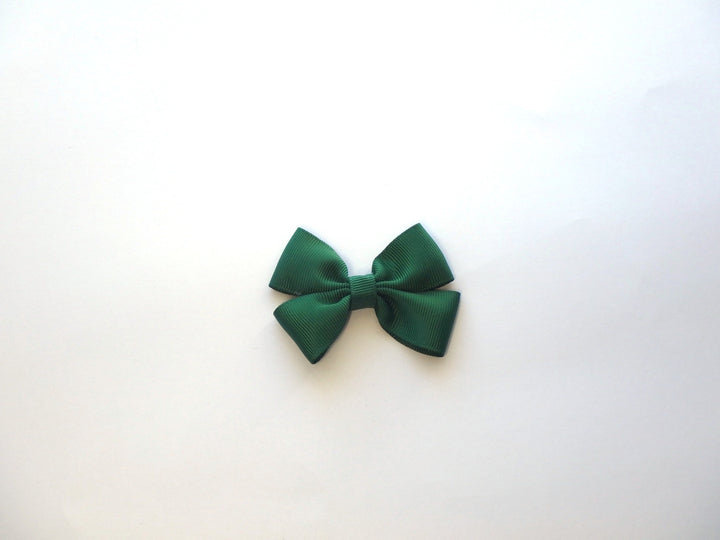Double Bow Forest Green-Mad About Bows