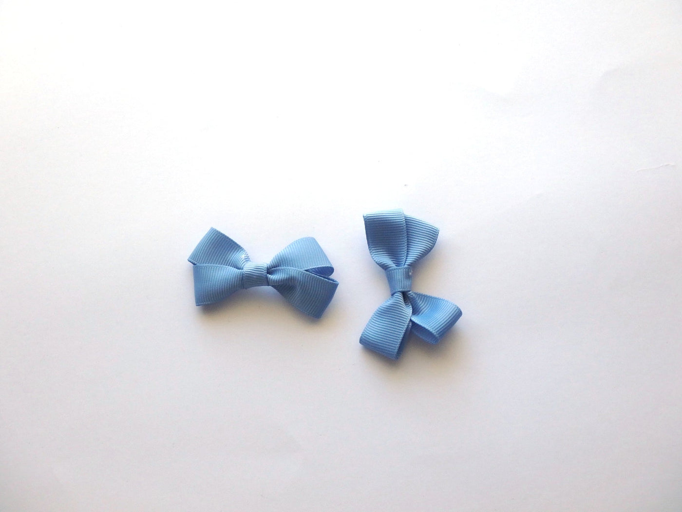 Mini Bow Clip Pair French Blue-Mad About Bows
