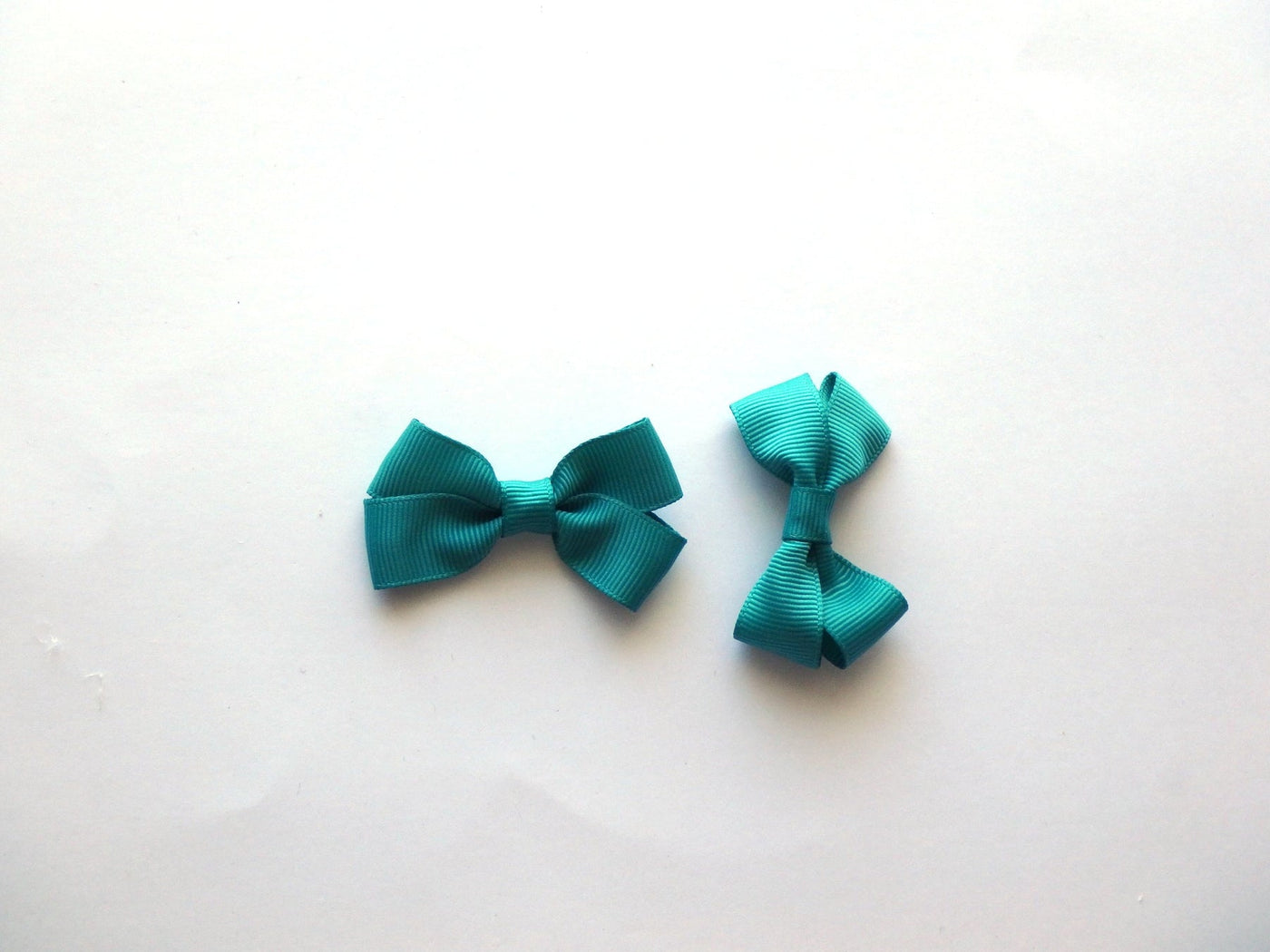 Mini Bow Clip Pair Jade-Mad About Bows