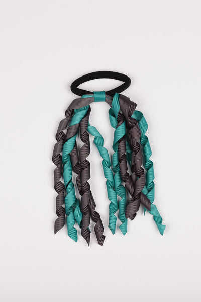 Korker Charcoal & Jade-Mad About Bows