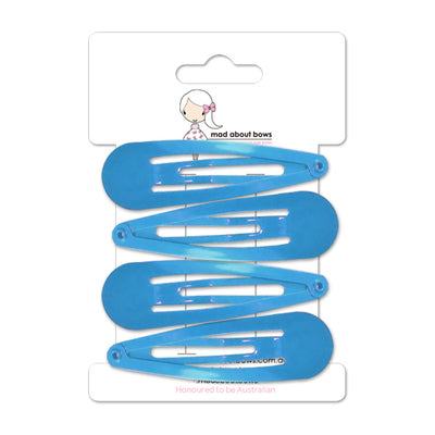 Snap Clips 7cm French Blue-Mad About Bows