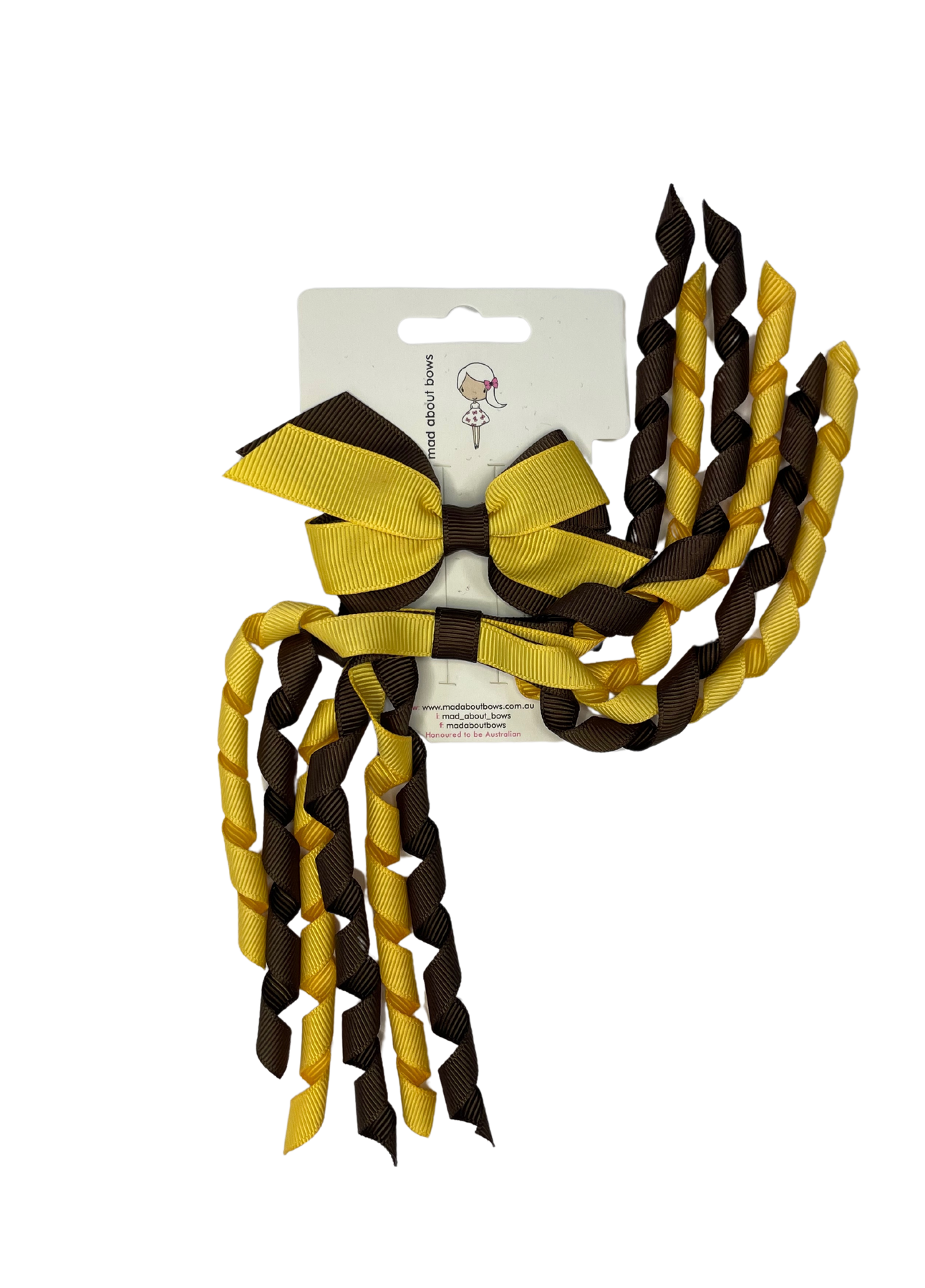 Mini Pinwheel & Korker Pack Brown/Yellowgold-Mad About Bows