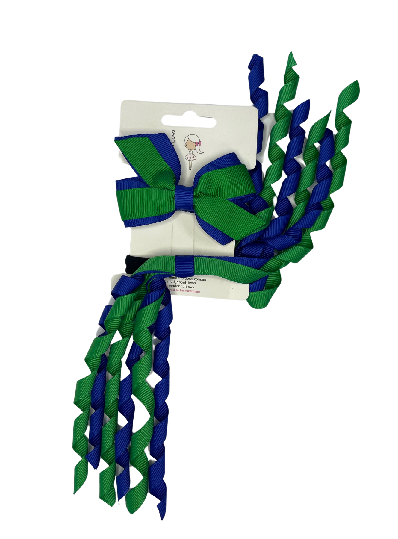 Mini Pinwheel & Korker Pack Cobalt/Emerald Green-Mad About Bows