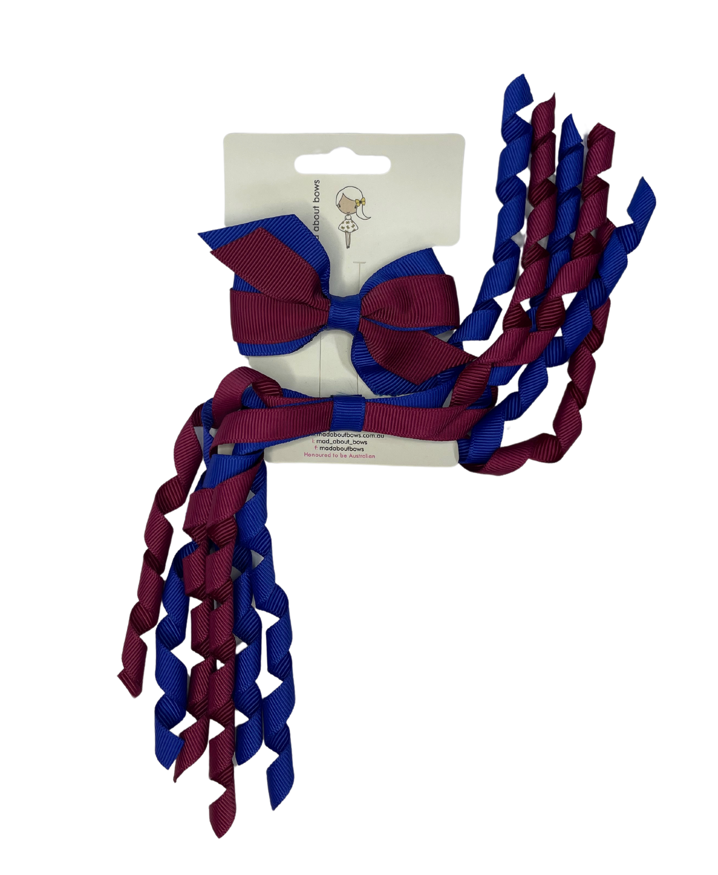 Mini Pinwheel & Korker Pack Cobalt/Maroon-Mad About Bows