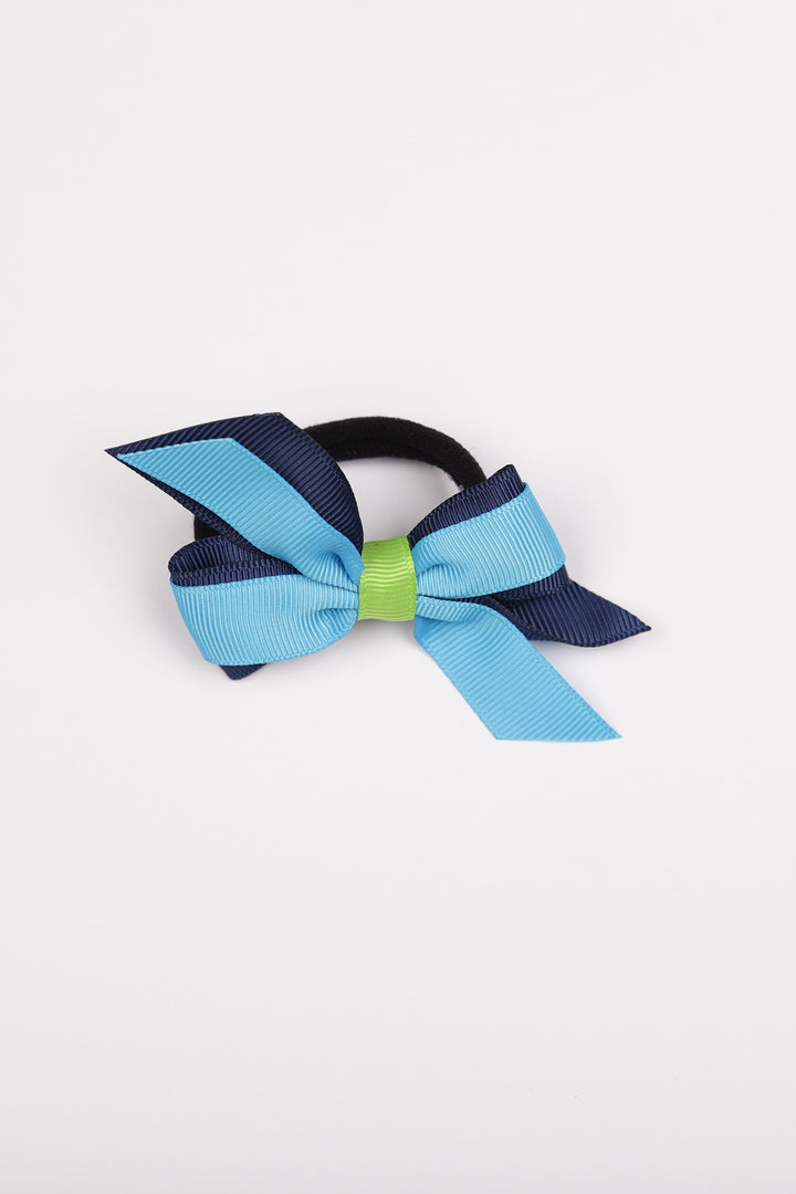 Mini Pinwheel Navy/Island Blue/Apple Green-Mad About Bows
