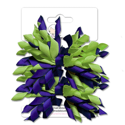 Mad Pom Twin Pack Aubergine/Sage-Mad About Bows
