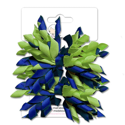 Mad Pom Twin Pack Cobalt/Apple-Mad About Bows