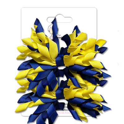 Mad Pom Twin Pack Lemon/Cobalt-Mad About Bows