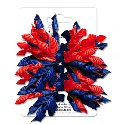 Mad Pom Twin Pack Cobalt/Red-Mad About Bows