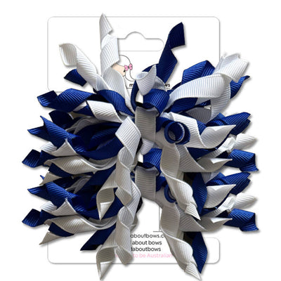 Mad Pom Twin Pack Cobalt/White-Mad About Bows