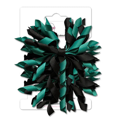 Mad Pom Twin Pack Emerald Green/Black-Mad About Bows