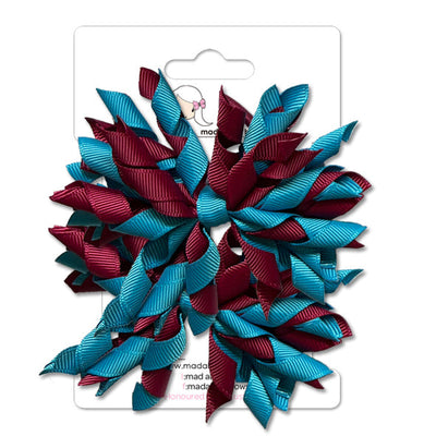 Mad Pom Twin Pack Methyl Blue/Maroon-Mad About Bows