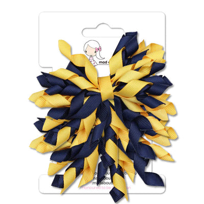 Mad Pom Twin Pack Navy/Yellowgold-Mad About Bows