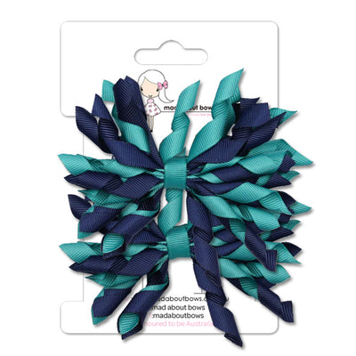 Mad Pom Twin Pack Navy/Jade-Mad About Bows