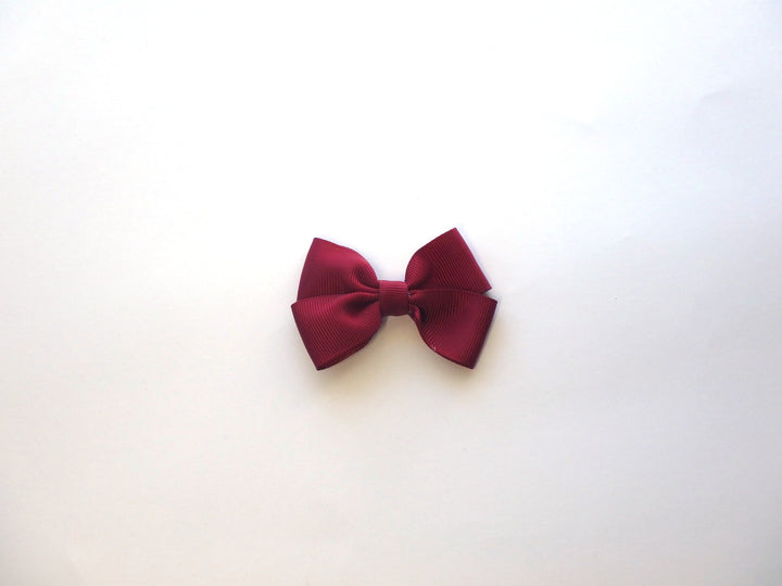 Double Bow Maroon-Mad About Bows