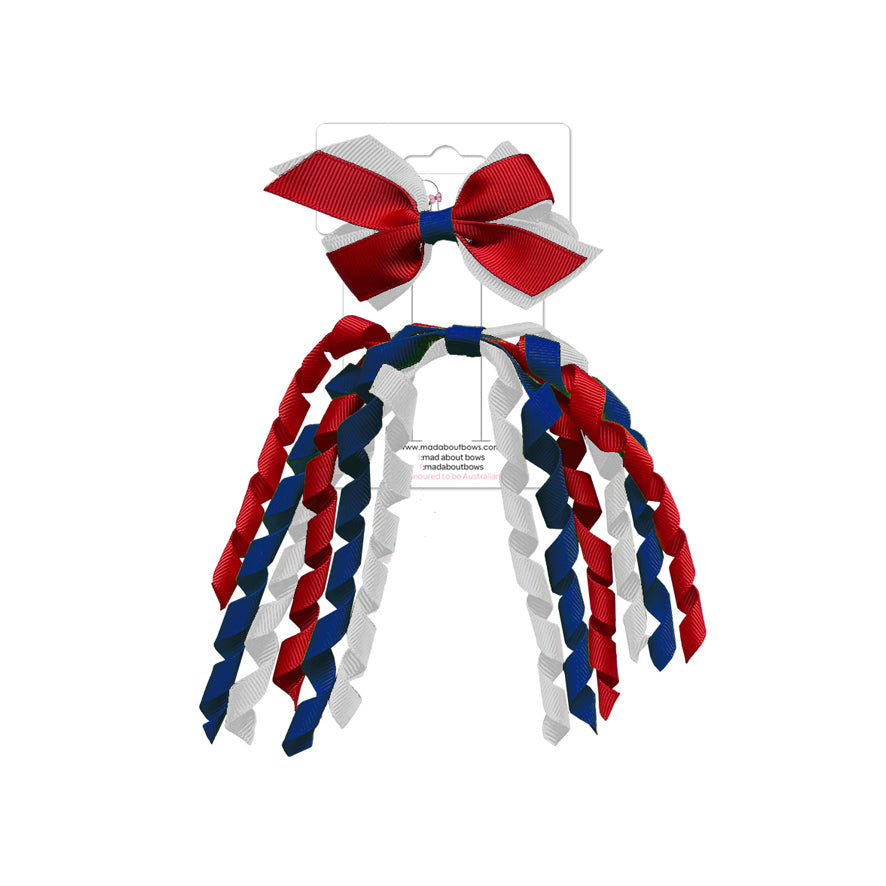 Mini Pinwheel & Korker Pack Cobalt/Red/White-Mad About Bows