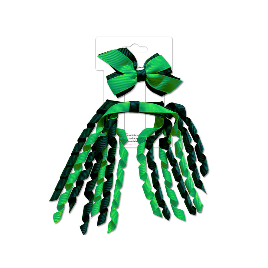 Mini Pinwheel & Korker Pack Forrest Green/Fern Green-Mad About Bows