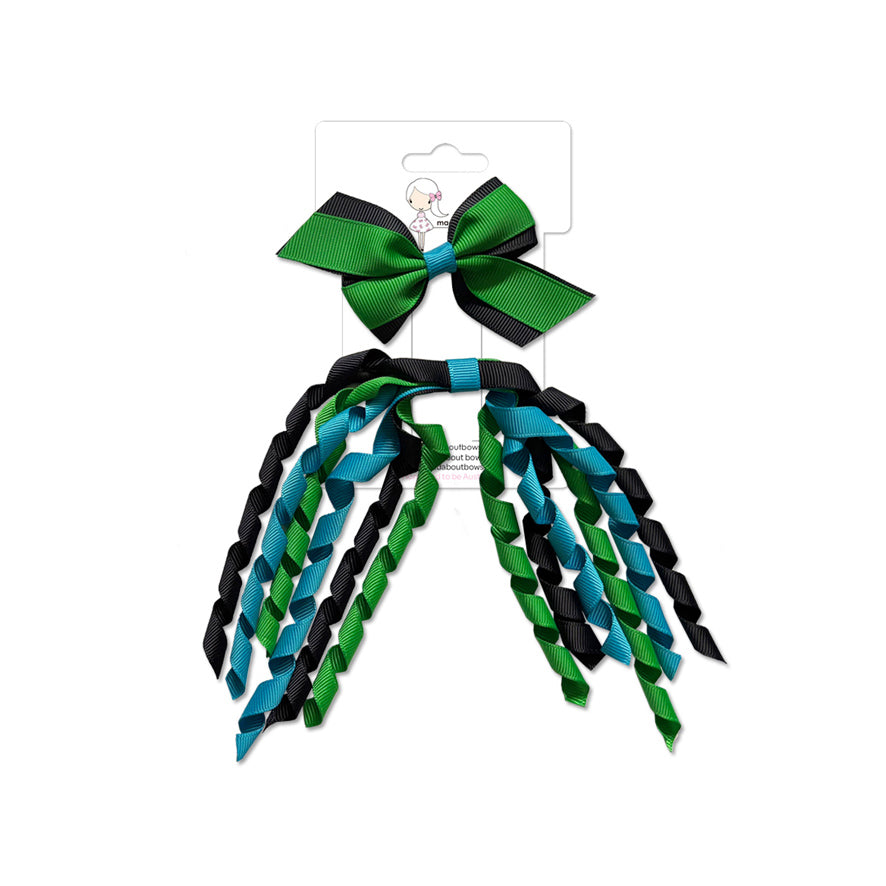 Mini Pinwheel & Korker Pack Ensign/Emerald Green/Methyl Blue-Mad About Bows