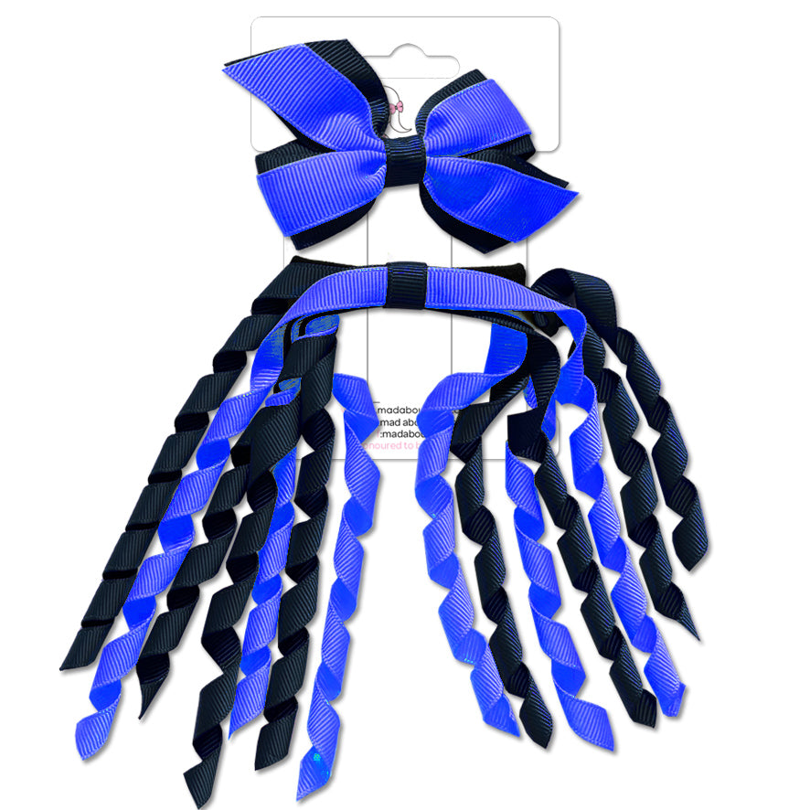 Mini Pinwheel & Korker Pack Navy/ Cobalt-Mad About Bows