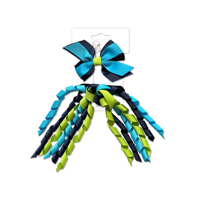 Mini Pinwheel & Korker Pack Navy/Island Blue & Apple Green-Mad About Bows