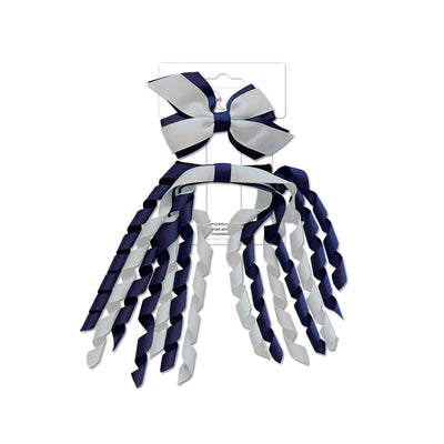 Mini Pinwheel & Korker Pack Navy/White-Mad About Bows