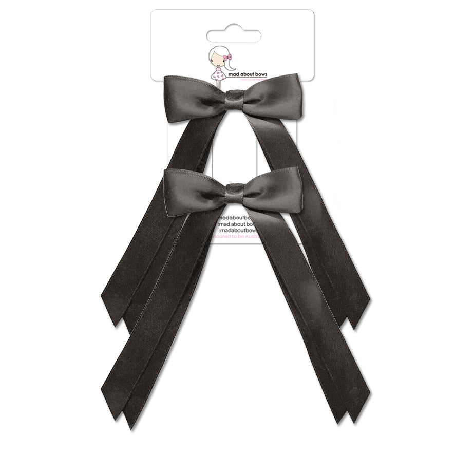 Olivia Bow Twin Pack Charcoal