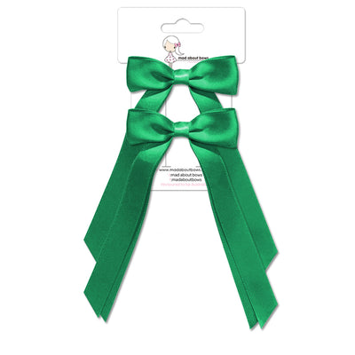 Olivia Bow Twin Pack Fern Green-Mad About Bows