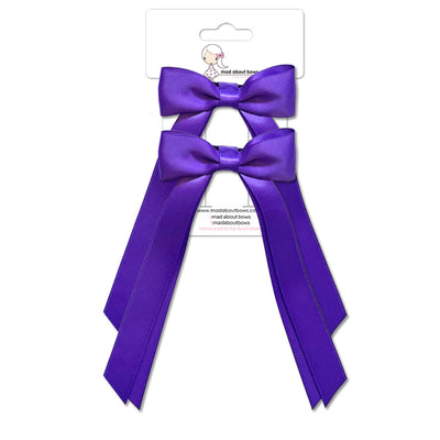 Olivia Bow Twin Pack Purple-Mad About Bows