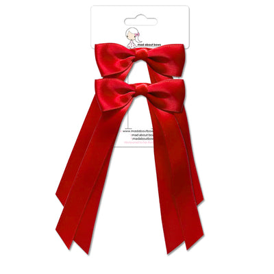 Olivia Bow Twin Pack Red-Mad About Bows