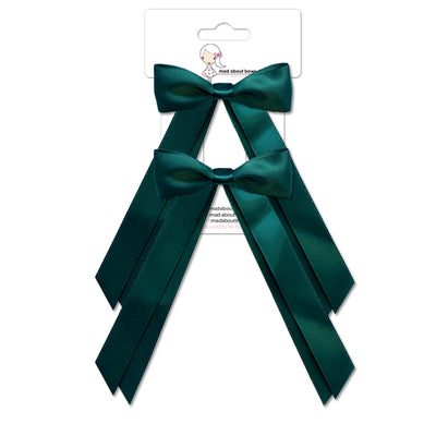 Olivia Bow Twin Pack Teal-Mad About Bows