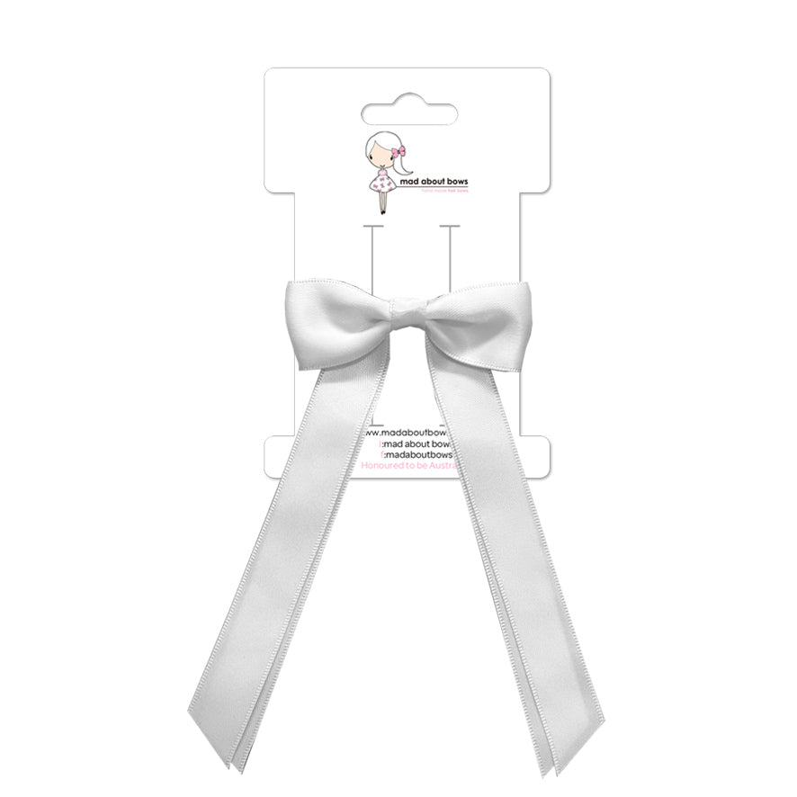 Olivia Bow White-Mad About Bows