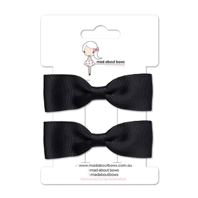 Pixie Clip Pair Midnight Blue-Mad About Bows