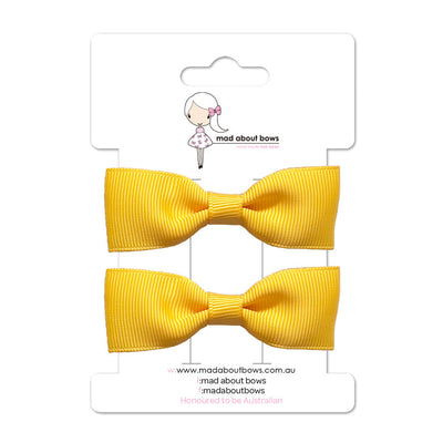 Pixie Clip Pair Yellowgold-Mad About Bows