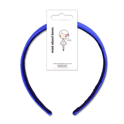 Satin Headbands Cobalt Wide 3cm-Mad About Bows