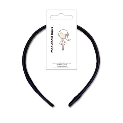 Satin Headbands Ensign Thin 1.5cm-Mad About Bows