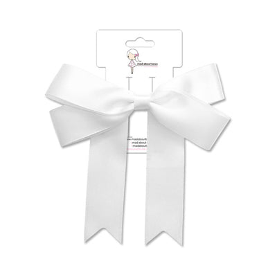 Sienna Bow White-Mad About Bows
