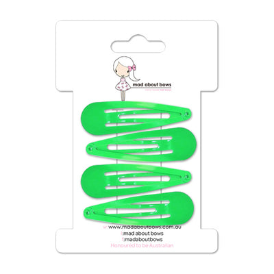 Snap Clips 5cm Apple Green-Mad About Bows
