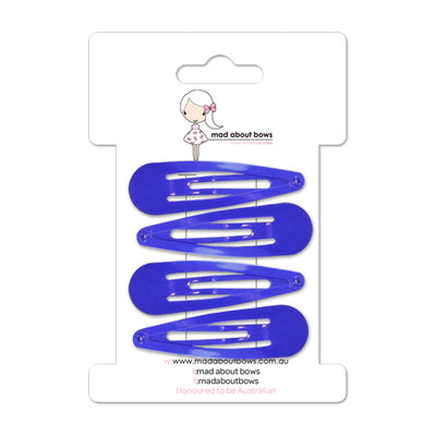 Snap Clips 5cm Cobalt-Mad About Bows