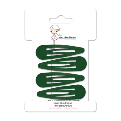 Snap Clips 5cm Hunter Green-Mad About Bows